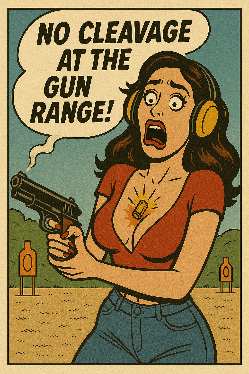 No Cleavage Sticker