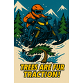 Trees Are Fur Traction Sticker